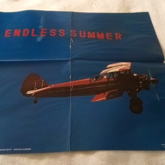 VINTAGE THE BEACH BOYS ENDLESS SUMMER 2 RECORD ALBUMS WITH POSTER - Picture 8 of 12